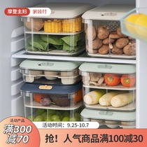 Modern Housewives Refrigerator Fresh Storage Box Kitchen Household Food Finishing Vegetable Eggs Separate Storage Boxes