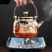 Tea maker tea set set Net Red household glass automatic steam boiler tea stove kettle cooking teapot electric pottery stove