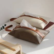 Simple Nordic color tissue bag car tissue box light luxury drawing box hanging model room decorative tissue cover