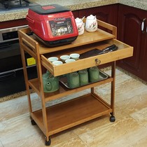 Vegetable Pavilion Barbecue Grill Flower Shop Dish Rack Dishes Rack Wood Wooden Vegetable Rack Cup Shelf Storage Cabinet Small Hot Pot Preparation Easy
