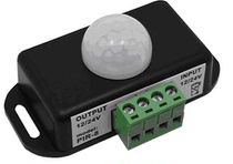 LED human body induction switch 8A black delay PIR induction time adjustable 12-24V8A5050 led strip module
