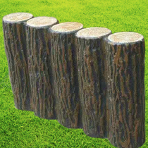 Cement reinforced concrete imitation wood stump stump stone five-link pile revetment pile Garden partition Lawn fence Wood grain
