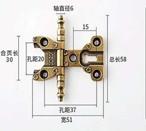 Crown head cabinet door left and right detachable hinge antique detachable hinge Aoki Bronze European-style furniture cabinet hinge