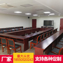 Meeting Room Table And Chairs Combined Double Meeting Table Training Table Chairs Solid Wood Strip Table Desk Bar Table