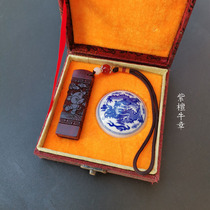 Fetal chapter umbilical cord seal diy making baby fetal hair souvenir sandalwood dog chapter Zodiac fetal hair seal