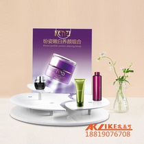 Acrylic cosmetics display stand Lipstick storage box Skin care products shelf Makeup booth Perfume display table white