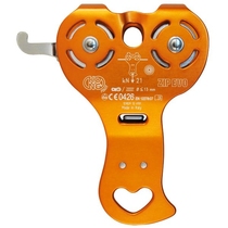 Italian ZIP EVO steel shaft double pulley rescue mountaineering transportation industrial protection