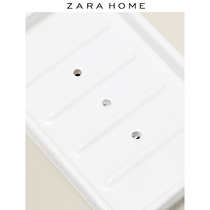 Zara Home White pottery soap box toilet bathroom drain soap tray 48062105250