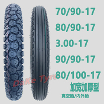Motorcycle vacuum tire 50 60 70 80 90 90 70 80 100-17 camber beam che casing 3 00-17