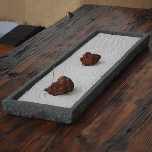 善养石 天然青石底盆整块多用水盘 随手泡盘上水盆栽景观古朴自然