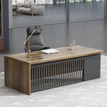 Solid wood desk boss table simple loft Industrial Wind computer desk manager big Pantai desk desk creative