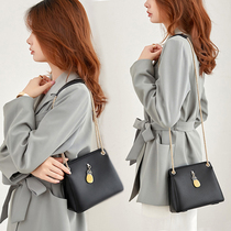 Tide brand net red underarm bag female 2021 new fashion all shoulder double bag chain crossbody leather small square bag