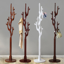Solid wood coat rack auspicious tree creative tree shape simple modern wooden hanger hair fortune tree hanger floor bedroom