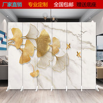 Nordic screen partition living room Chinese simple modern folding mobile luxury background wall bedroom shelter home