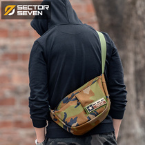 Zone 7 cricket tactical tide brand crossbody bag Mens fanny pack College student trend ins casual chest bag shoulder bag