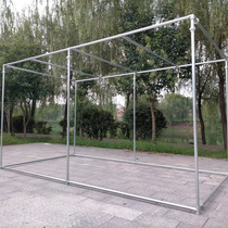 Galvanized steel pipe water pipe drying rack floor-to-ceiling outdoor windproof double rod thickened square drying quilt drying rack melon and fruit pergola