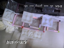 Snow Studio diy big brand logo flip mold donkey brand old flower logo glue silicone mold