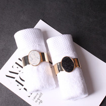 Sample room towel decoration Bathroom decoration Bathroom shop decoration Sample room decoration Bathroom towel buckle soft decoration