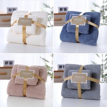 New model room toilet gray white towel bath towel soft decoration decoration bathroom supplies combination set