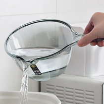 Large water scoop Plastic kitchen long handle water scoop Water scoop Water scoop Household water drift scoop Baby children shampoo cup