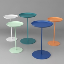 Danish designer side table macaron color ins coffee table sofa side table simple small round table small coffee table corner table