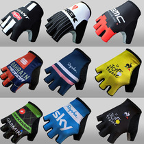 Ring de France half-finger gloves BMC Merida mountain road car riding shock absorption breathable gloves summer Men