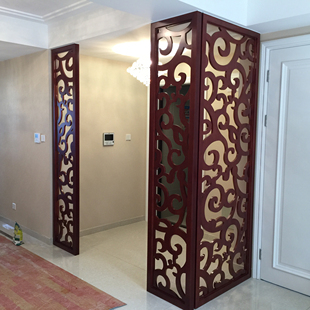 全实木烤漆雕花走廊镂空板雕花板进门玄关隔断通花板客厅屏风花格