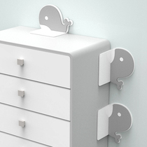 Childrens cabinet anti-dumping device Punch-free furniture Shoe cabinet Bookshelf Chest of drawers connector safety protection holder