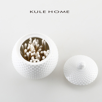 KULE HOME Ceramic Sugar Jar European Style Storage Jar Sealed Jar Grain Jar Tea Pot Coffee Can Salt Jar