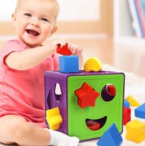 Baby geometry matching building blocks baby educational cognition toy intelligence box 1-3 year old baby early education