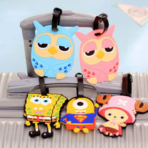 Luggage tags luggage tags baggage boarding passes suitcase names tags creative cartoons consignments anti-loss