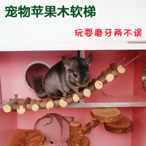 Chincho molars supplies squirrel plank road Parrot Bird ladder cabinet cage net cage hanging apple wood branches hot toys