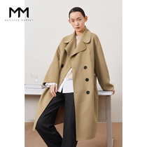 The same MM Maimeng 2020 winter new long coat women's double-breasted woolen coat 5BA170881Q