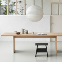 Nordic solid wood conference table long table designer homestay minimalist desk full solid wood desk home dining table