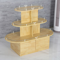 Supermarket Nakajima display cabinet Cosmetics promotion table Shoe display stand Tea shelf heap head mother and baby store display table