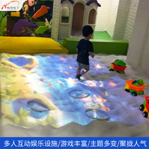 Fun sand pool Beach equipment AR interactive projection Magic sand table Parent-child childrens amusement park Sand stacking game software