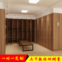 Gymnasium bathing center yoga studio bathhouse bath bathroom cabinet staff lockers swimming pool locker wood
