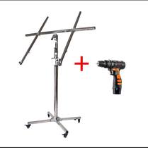 Woodworking decoration hand screw lift gypsum plate ceiling artifact lifting mobile platform hoist