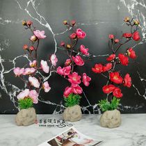 Salmon flower and grass hotel table set plate Flower sushi restaurant decoration Sabre boat artistic conception around the edge embellishment creative plate decoration