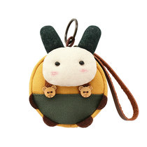 Multi Music Elephant Key Zero Wallet Tricolour Patch Han Edition Cartoon Cute Little Pocket Money Bag Woman Canvas Key Coin Bag