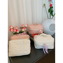 deepv vcruan fresh girl cream color soft large medium cotton cotton cotton out cosmetic bag