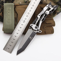 Outdoor knife self-defense portable folding knife field survival knife portable saber sharp fruit knife folding knife knife