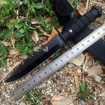 Mountaineering portable knife cold weapon outdoor military knife high hardness fruit knife portable knife long straight knife