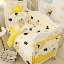 Aidolo custom crib bedside anti-collision fence Cotton Four Seasons universal newborn baby bedding kit