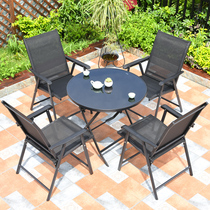Outdoor Folding Table Chair Pendulum Stall Home Patio Garden Balcony Outdoor Casual Milk Tea Shop Café Table Chairs