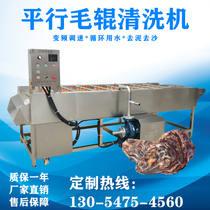  Supply oyster hair roller cleaning machine Commercial multi-function oyster hair brush to clean oysters to mud and sand equipment