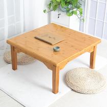 Nanzhu Kang table solid wood square table square dining table floating window tatami small table home bed table coffee table low table