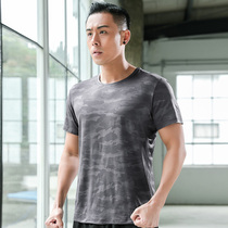 Outdoor sports T-shirt men quick-drying breathable loose round neck breathable stretch running short sleeve camouflage T-shirt women