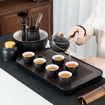 Lazy kung fu tea set home Net Red swing teapot office meeting living room supplies automatic tea making artifact