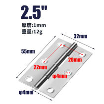 Stainless steel cascing small hinge 5 2 2 5 4 inch luggage cabinet door and window hinge